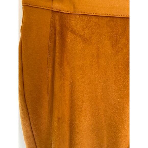 DG2 By Diane Gilman Faux SUEDE/PONTE Pull-on Rust Sz Petite Small - Picture 5 of 5